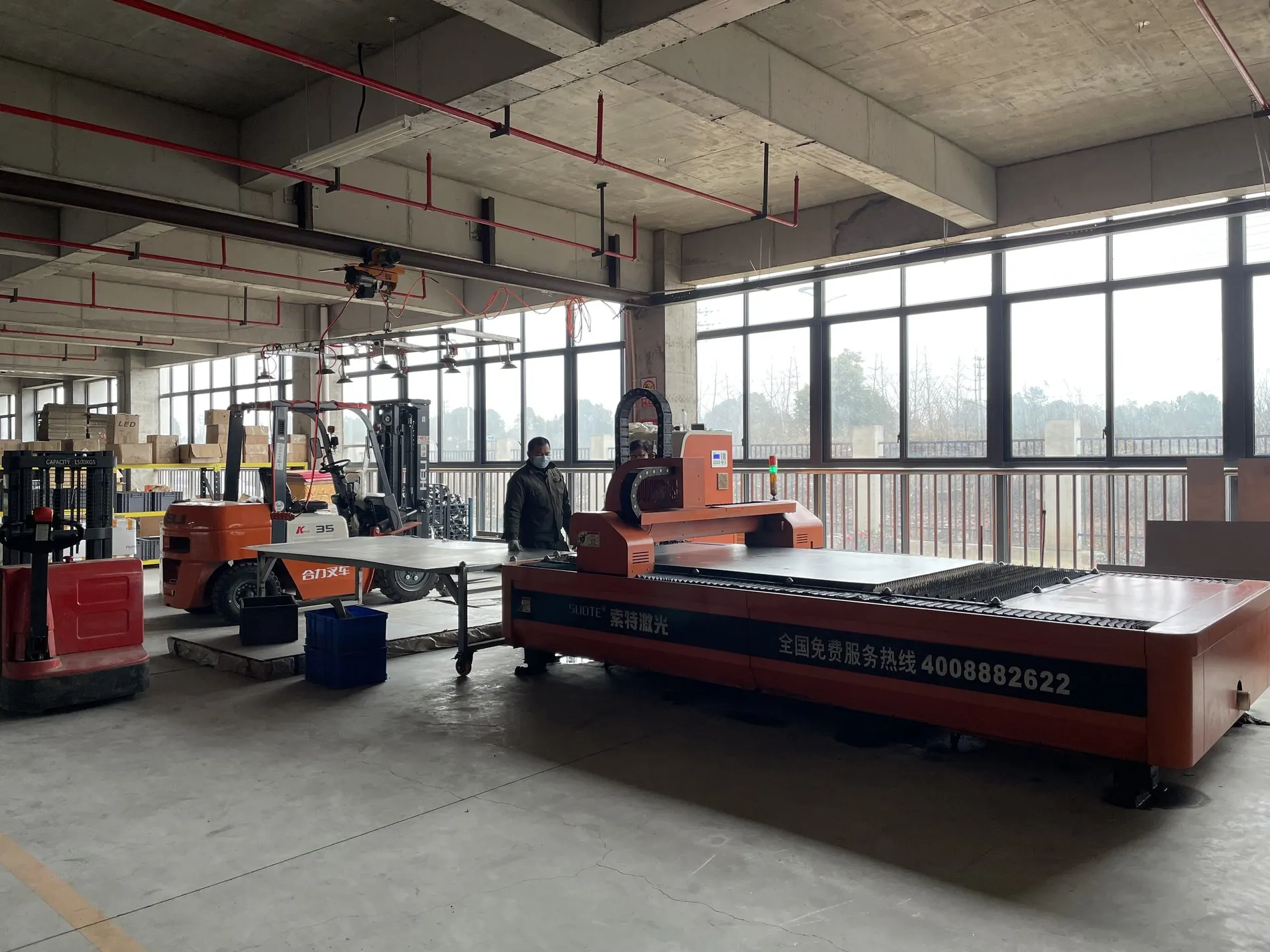 Manufacturing process equipment in Bincheng factory